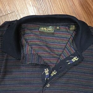 Bobby Jones Men's Multicolor Striped Polo Golf Shirt